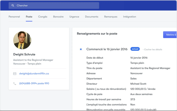 Dossier employé