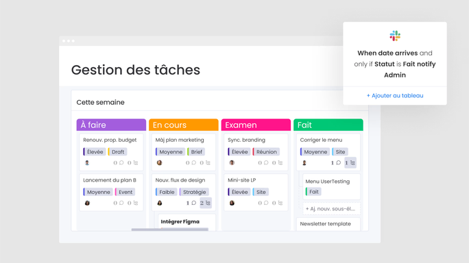 Tâches